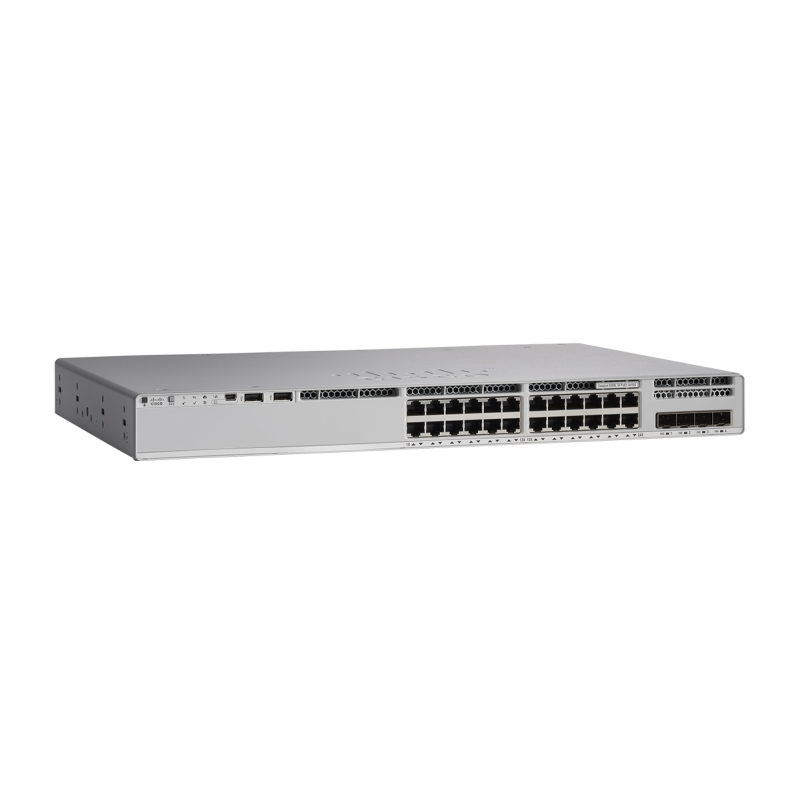 Switch Cisco Gigabit Ethernet Catalyst 9200L Network Essentials, 24 Puertos Poe+ 100/1000/10000 + 4 Puertos Gigabit Ethernet, 12 VERTIV