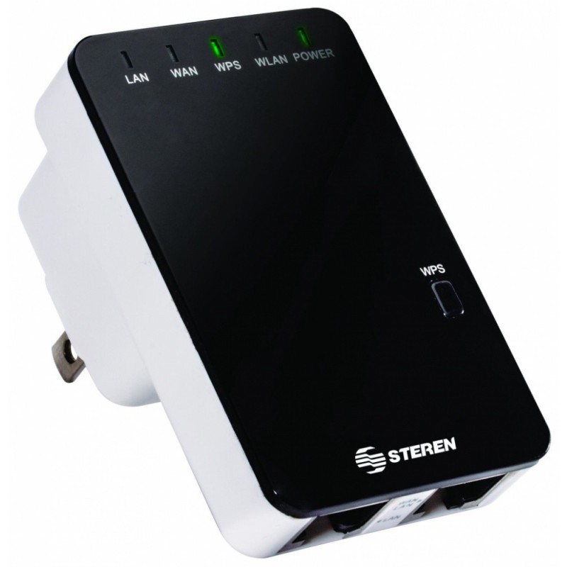 Steren Extensor de Rango COM-818, 300Mbit/s, 2x RJ-45, Negro 