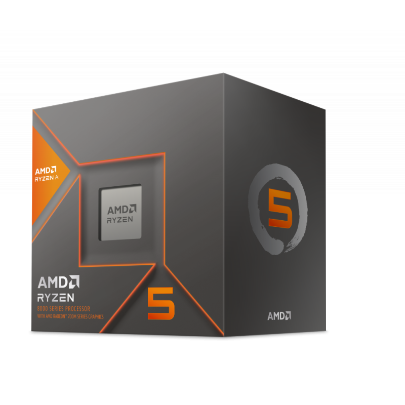 Procesador AMD Ryzen 5 8600G con Graficos Radeon 760M, S-AM5, 4.30GHz, Six-Core, 16MB L3 Cache, con Disipador Wraith Stealth 