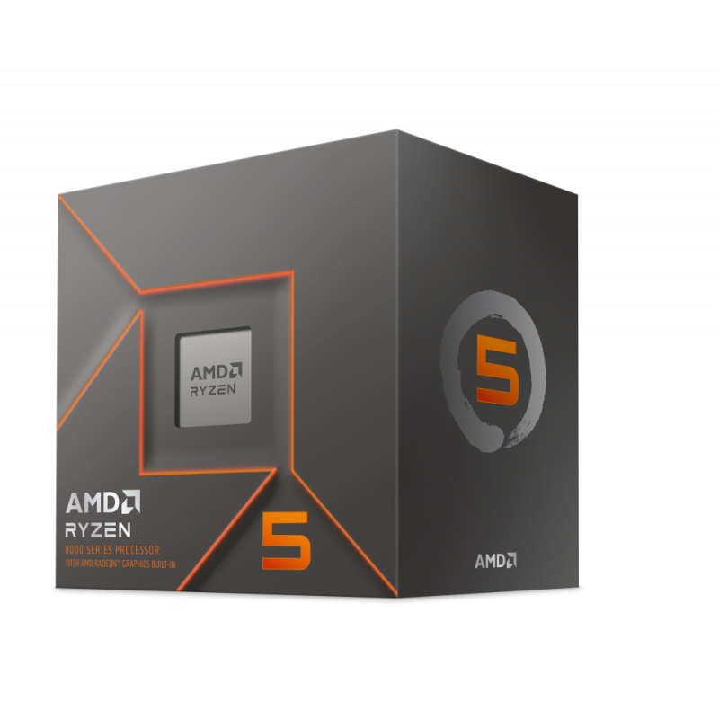 Procesador AMD Ryzen 5 8500G con Graficos Radeon 740M, S-AM5, 3.50GHz, Six-Core, 16MB L3 Cache, con Disipador Wraith Stealth 
