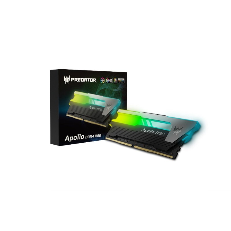 Memoria RAM Acer Predator Apollo RGB DDR4, 3200MHz, 32GB (2 x 16GB), CL16, XMP 