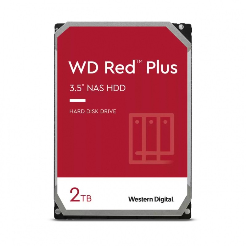 Disco Duro para NAS Western Digital WD Red 3.5 de 1 a 8 Bahias, 2TB, SATA III, 6 Gbit/s, 5400RPM, 64MB Cache 