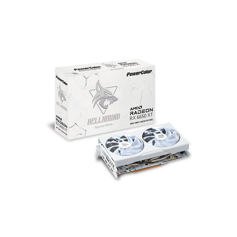 Tarjeta de Video PowerColor Hellhound Spectral White AMD Radeon RX 6650 XT OC, 8GB 128-bit GDDR6, PCI Express x8 4.0 