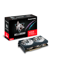 Tarjeta de Video Gpu Power Color Radeon Hellhound Rx 7600 Xt 16gb Gddr6 Oc 