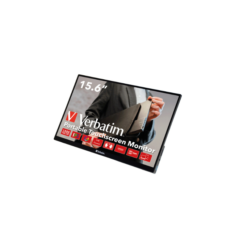 Monitor Portátil Verbatim PMT-15 LCD 15.6", Full HD, HDMI, Negro VERBATIM
