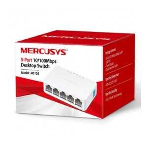 Switch Fast Ethernet Ms105, 5 Puertos 10/100Mbps, 1Gbit/S - No Administrable MERCUSYS