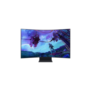 Monitor Gamer Curvo Samsung Odyssey Ark 1000R Led 55", 4K Ultra Hd, Freesync Premium, 165Hz, Hdmi, Bocinas Integradas, Negro