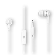 Audifonos Motorola Intrauriculares Con Microfono Earbuds 105, Alambrico, 1.2 Metros, 3.5mm, Blanco 