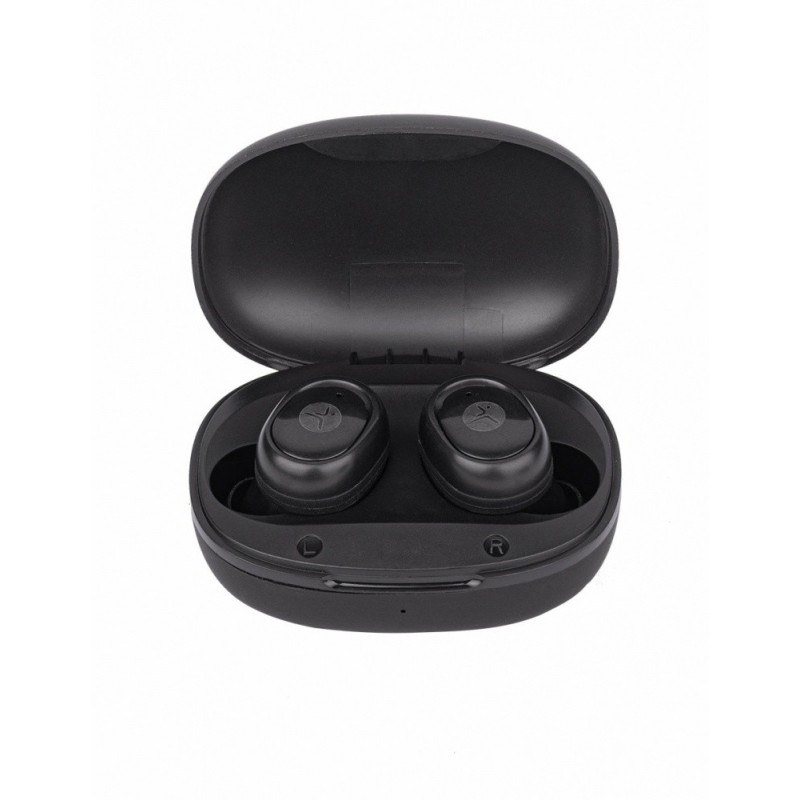 Audifonos Techzone Intrauriculares Con Microfono Tzws03, Inalambrico, Bluetooth, Usb-C, Negro 