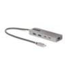 Hub Startech.Com Usb-C - 2x Usb A, 1x Usb C, 1x Rj-45, 10 Gbit/S, Gris 