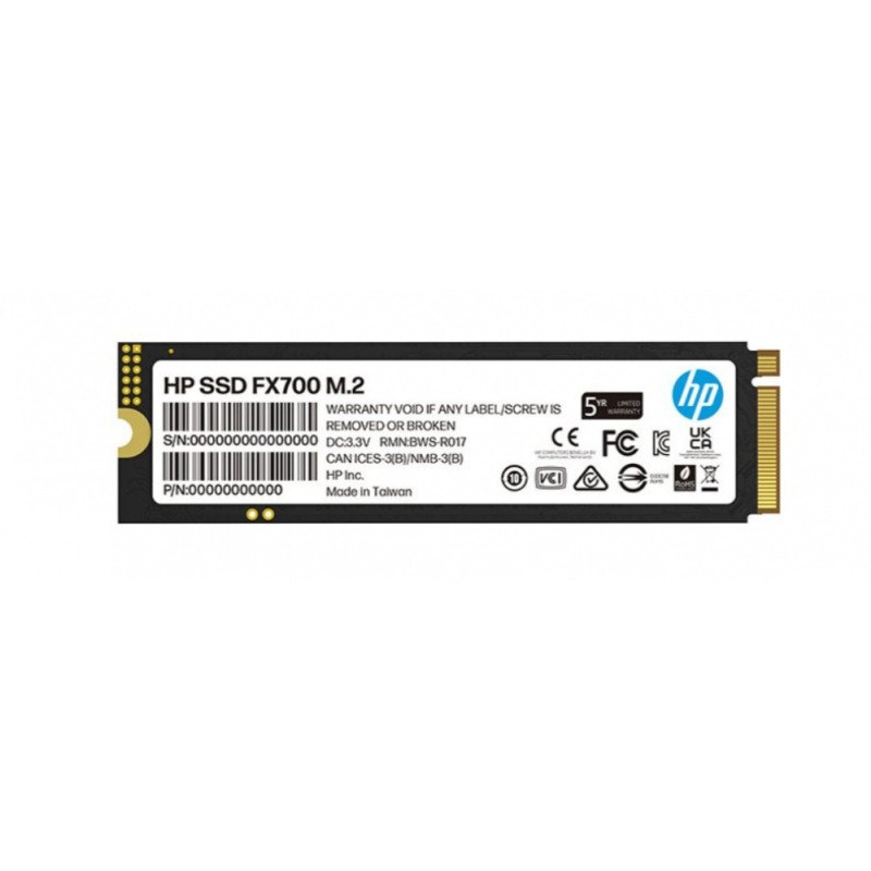 Ssd HP Fx700 Nvme, 1tb, Pci Express 4.0, M.2 