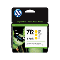 Cartucho HP Designjet 712 Amarillo Original, 29 Ml - 3 Piezas 