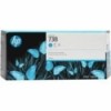 Cartucho HP 738 Cyan 300ml Tinta Amplio Formato 676m6a 