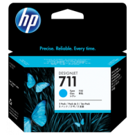 Cartucho HP 711 Paquete Triple Cian Original 29ml 