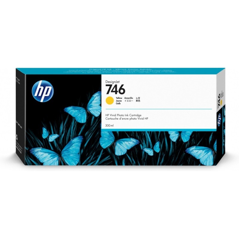 Cartucho HP 746 Amarillo Original, 300ml 