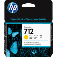 Cartucho HP 712 Amarillo Original, 29ml 