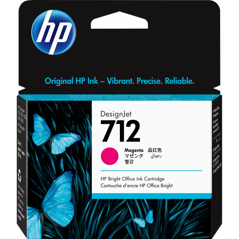 Cartucho HP 712 Magenta Original, 29ml 