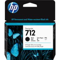 Cartucho HP 712 Negro Original, 80ml 