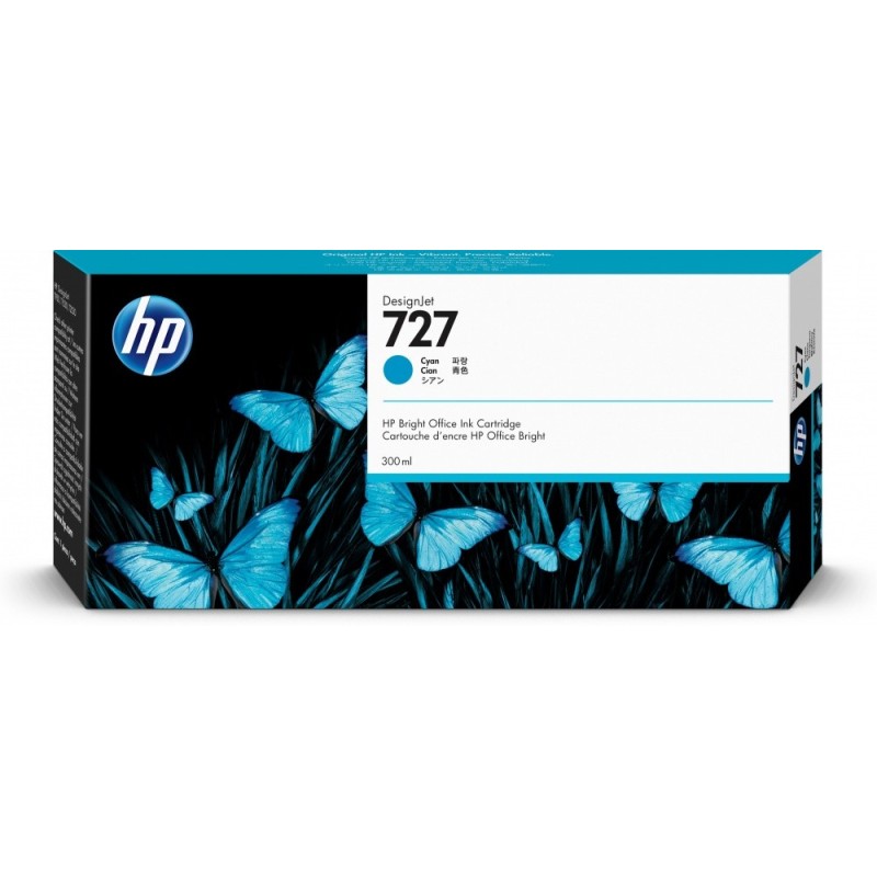 Cartucho HP 727 Cian Original 300ml 