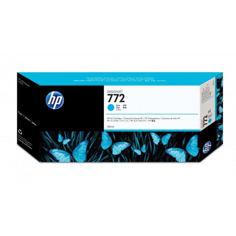 Cartucho HP 772 Cian Original 300ml 