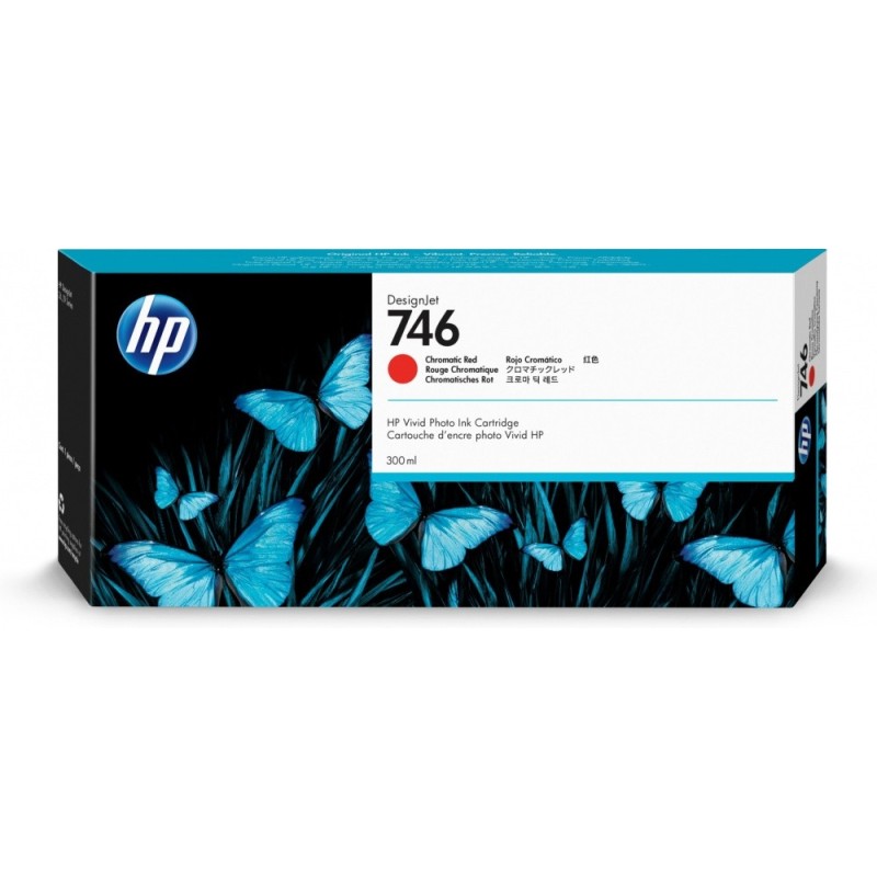 Cartucho HP 746 Rojo, 300ml 