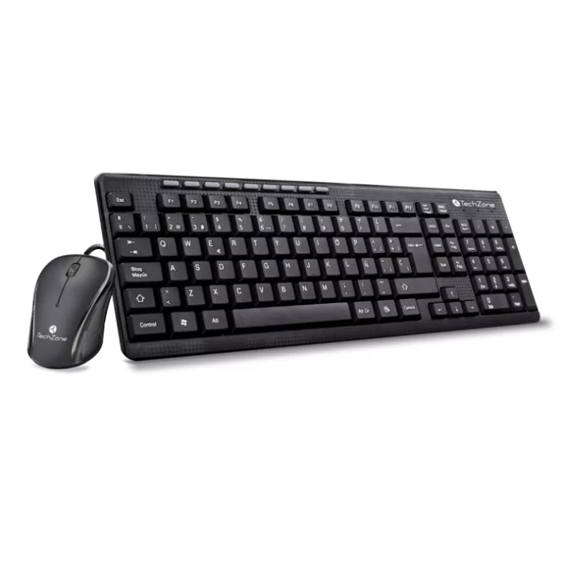 COMBO TECLADO Y MOUSE ALAMBRICO MILTIMEDIA TECHZONE