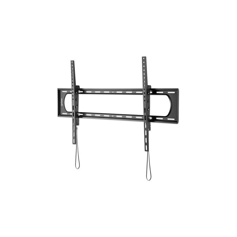 Manhattan Soporte De Pared Ultra Delgado Para Pantalla 60" - 120", Hasta 120kg, Negro 