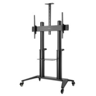 Manhattan Soporte Movil De Piso 462341 Para Pantalla 70" - 120", Hasta 140kg, Negro 