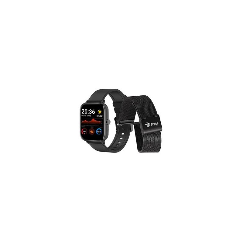 Smartwatch Stylos Sw2 Touch/ Bt 4.0 /Podometro/Correa Metalica/Neg 