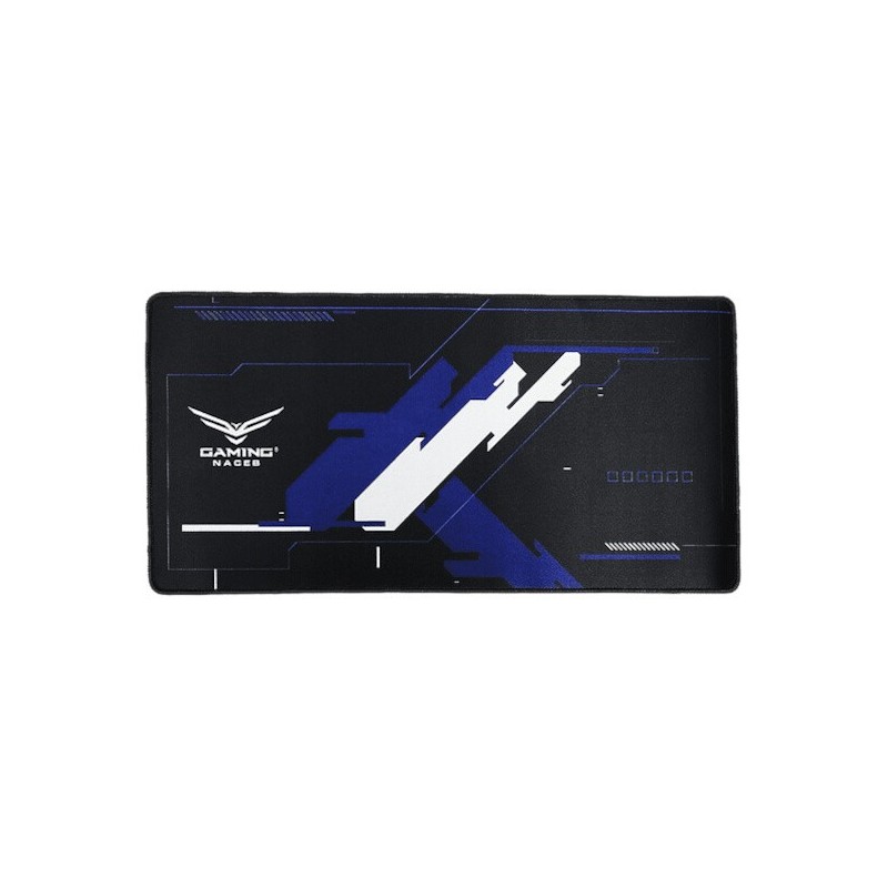 Mousepad Naceb Na-0959, 60 X 30cm, Grosor 4mm, Negro/Azul 