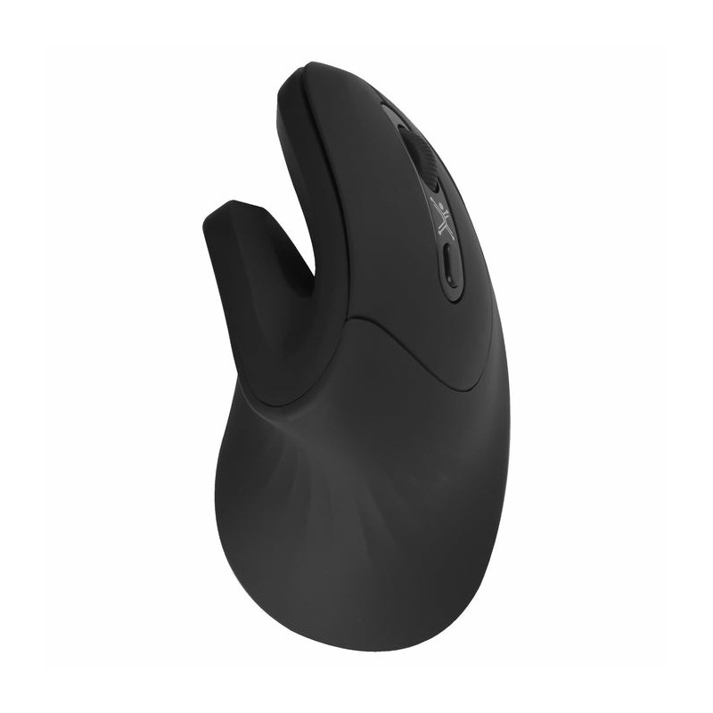 Mouse Ergonomico Perfect Choice optico Snouse, Inalambrico, Usb, 3200dpi, Negro 