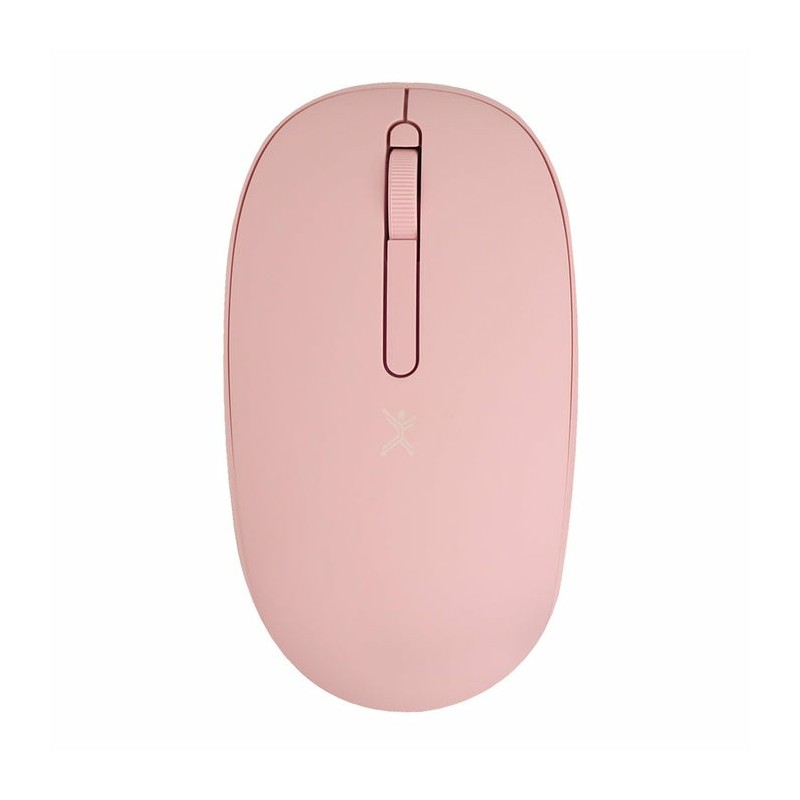 Mouse Perfect Choice optico Whisper, Rf Inalambrico, Usb-C, 1000dpi, Rosa 