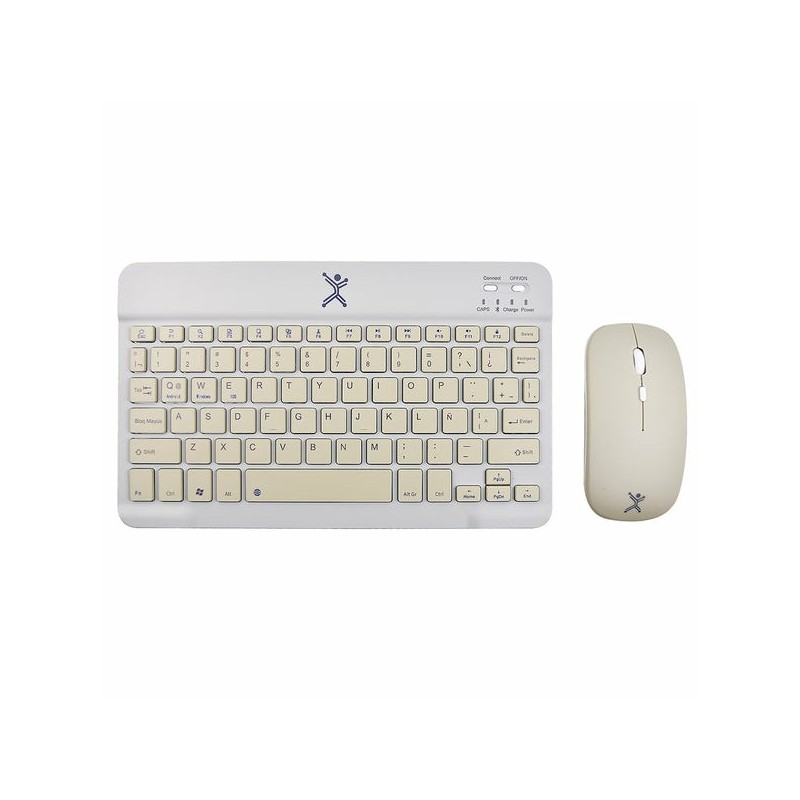 Kit De Teclado Y Mouse Perfect Choice Genova, Inalambrico, Rf Inalambrico + Bluetooth, Gris (Español) 