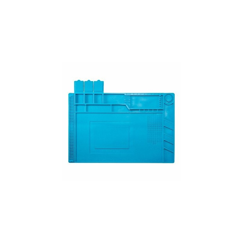 Tapete Organizador Brobotix Antiestatico De Silicon, 300 X 450mm, Azul 