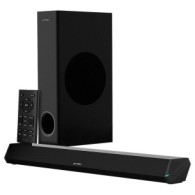 Barra De Sonido Acteck Con Subwoofer Dynamic Trim Bs670, Bluetooth, Alambrico/Inalambrico, 2.1 Canales, 70w Rms, Usb, Negro 