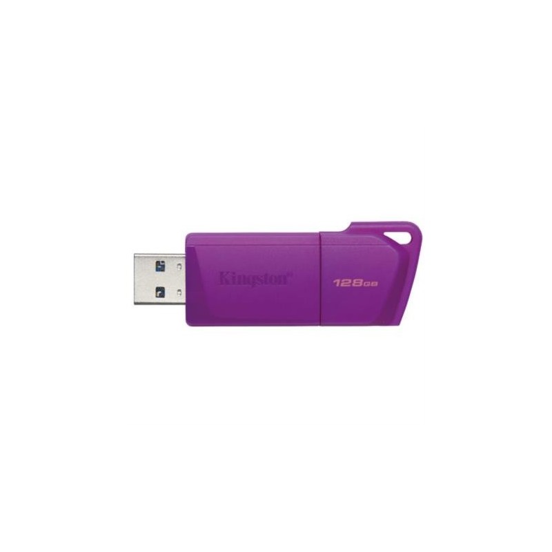 Memoria Usb Kingston Datatraveler Exodia M, 128gb, Usb 3.2, Morado 