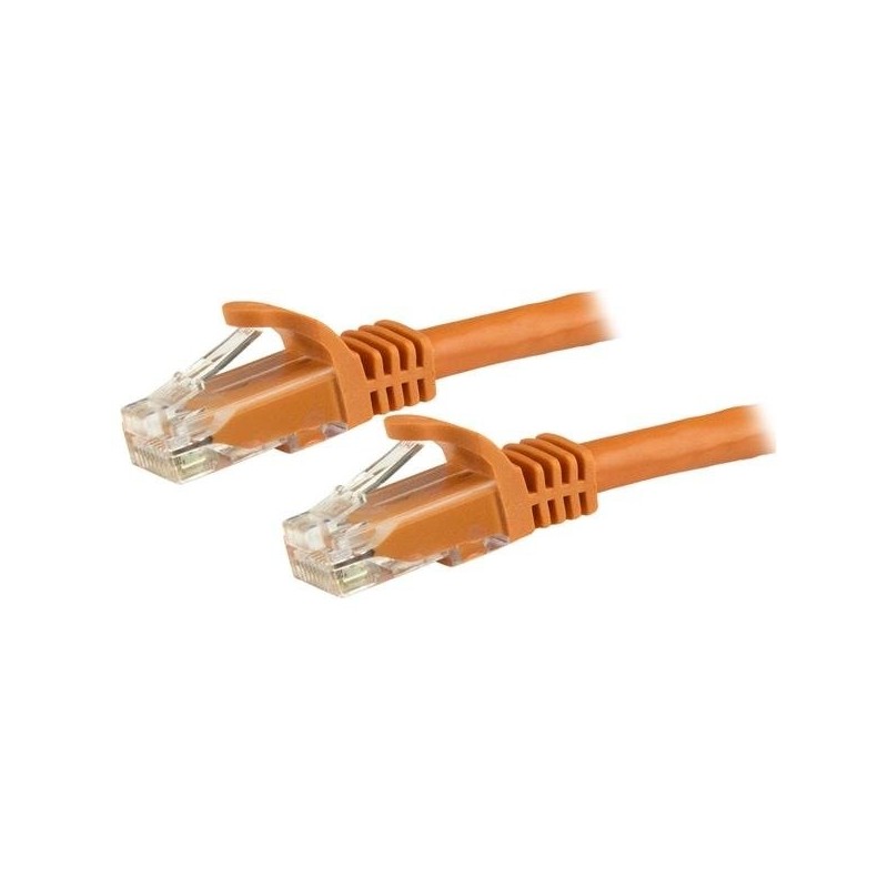 Cable Patch Startech.Com Cat6 Utp Sin Enganches Rj-45 Macho - Rj-45 Macho, 3 Metros, Naranja 