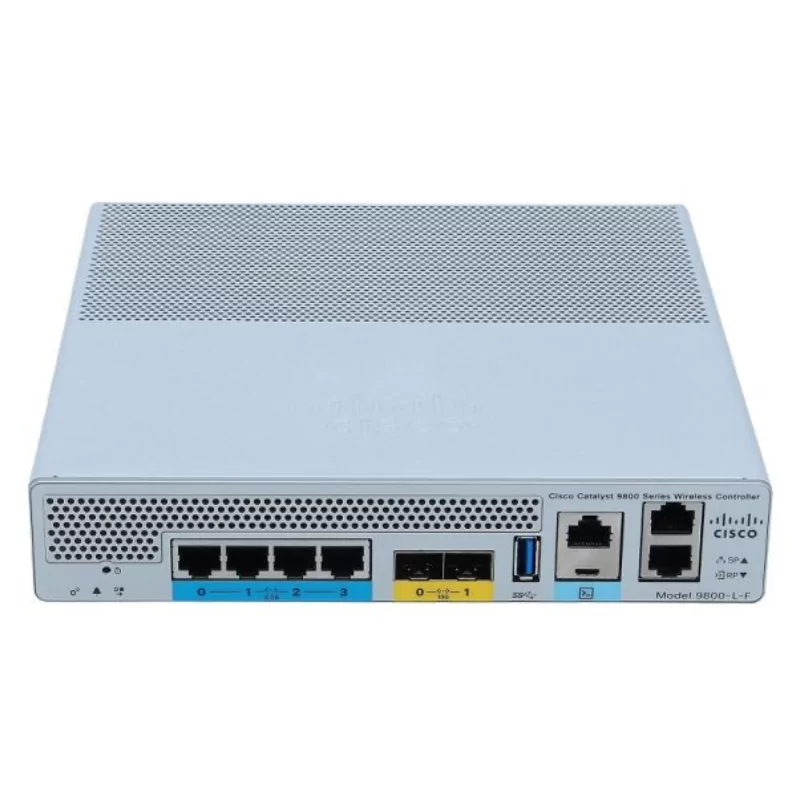 El Cisco Catalyst 9800-L Wireless Controller optimiza redes inalámbricas con uplinks de fibra para máxima conectividad. El Cisco Catalyst 9800-L Wireless Controller optimiza redes inalámbricas con uplinks de fibra para máxima conectividad.