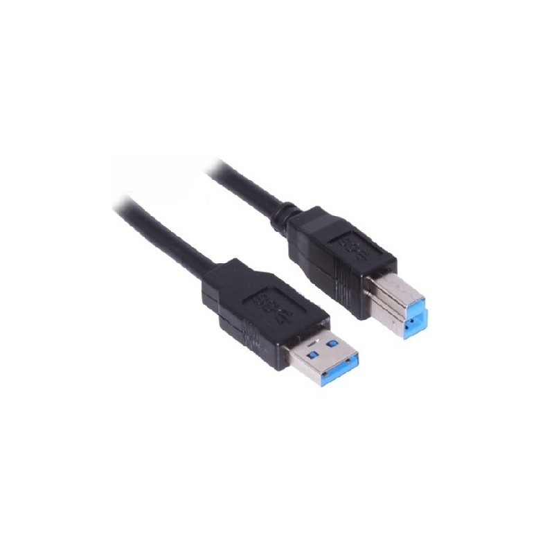 Cable USB 3.0 A Macho - USB 3.0 B Macho, 1.8 Metros, Negro BRobotix 