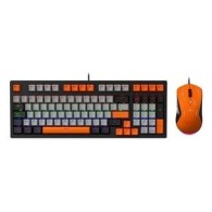 Kit Gamer de Teclado y Mouse Xzeal XZPKT1NG, Alambrico, USB, Gris/Naranja 