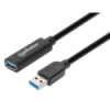 Cable de Extension Manhattan USB 3.0 A Macho - USB A Hembra, 10 Metros, Negro 