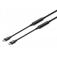 Cable Manhattan USB C Macho - USB C Macho, 3 Metros, Negro 