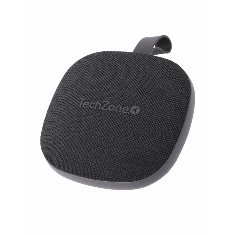 Bocina Portatil TechZone TZSP01, Bluetooth, Inalambrico, 5W RMS, USB C, Negro/Gris 