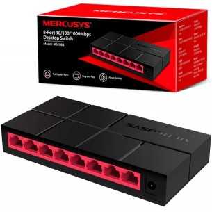 Switch Gigabit Ethernet Ms108G, 8 Puertos 10/100/1000Mbps - No Administrable MERCUSYS