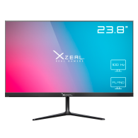 Monitor XZEAL GAMER 23.8IN FHD /100HZ / 5MS / HDMI/VGA/FHD / CON SOPORTE VESA / PLANO/ COLOR NEGRO 