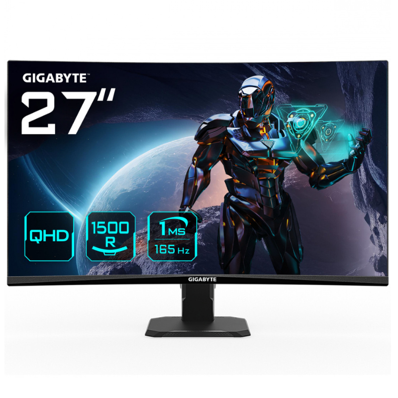 Monitor Gamer Curvo Gigabyte GS27QC LCD 27", 2560x1440 Quad HD, FreeSync, 165Hz, HDMI/DisplayPort, Negro 