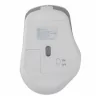 Mouse Ergonomico Getttech Wireless 6D Office, Inalambrico, Bluetooth, Usb, 7200DPI, Plata/Blanco GETTTECH