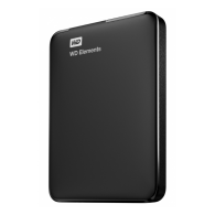 Disco Duro Externo Western Digital Elements: Portátil, 2.5", 1TB, USB 3.0, negro. WESTERN DIGITAL