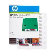 HP LTO-4 Paquete de Códigos de Barras HP LTO-4 Ultrium RW, 100 Etiquetas