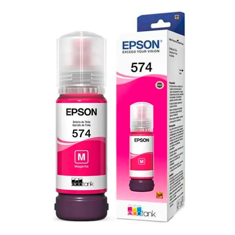 Tanque de Tinta Epson T574 Magenta, 70ml, 7.300 Paginas 